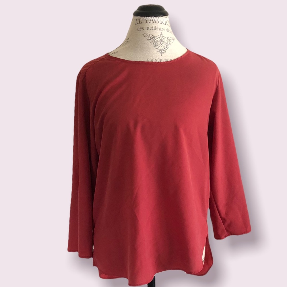 Cute Maroon Red Zara Blouse